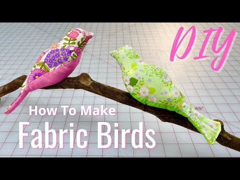 Fabric with Bird Design