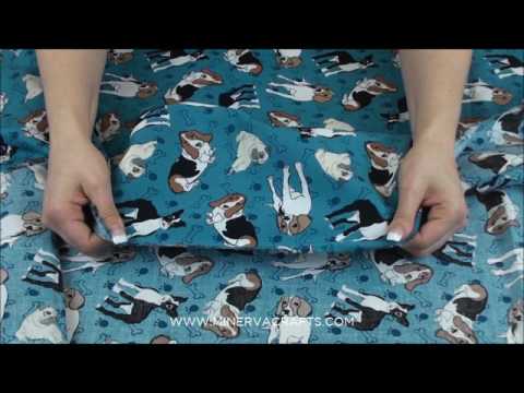 Fabric with a Print of Dogs