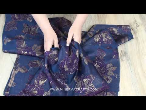 Brocade Fabric in a Beautiful Shade of Purple